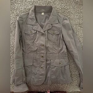 LOFT Women's Utility Jacket in Gray